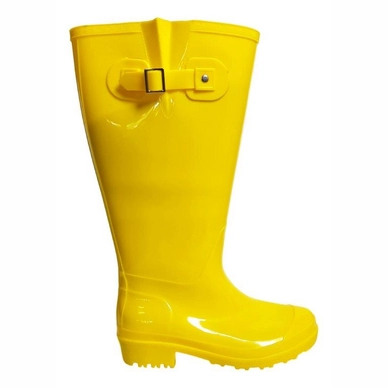Yellow rain discount boots wide calf